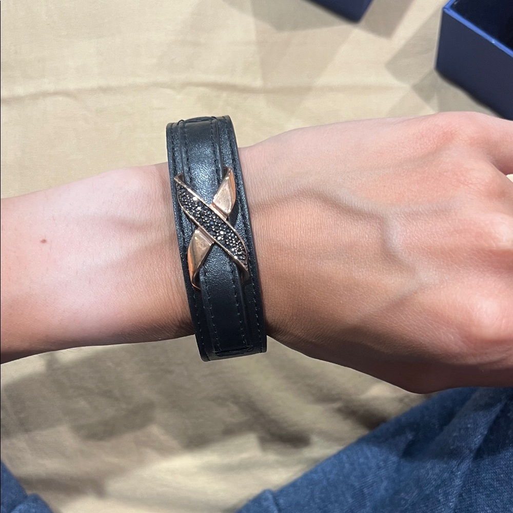 Swarovski Black Bracelet with Silver and Gold Details - Picture 6 of 7